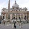 Larry in Saint Peter's Square in front of the Basilica