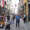 The main shopping district of Pisa