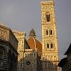 The bell tower next to the Duomo