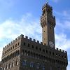 The top of the Palazzo Vecchio and its distinctive castle turret
