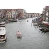 The view of the Grand Canal from the Rialto Bridge