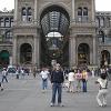 Back on the ground in Piazza Duomo in - front of the Galleria Shopping Center