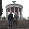 Bill and J.P. Icardo on the steps of the Temple of Love in Parc Chambrun near JP's home in Nice.