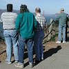 Lloyd, Bill, Robert, and Robbie - checking out the view