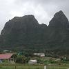 Some of the coastal mountains as seen from the road.