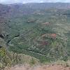 The south end of Waimea Canyon near the coast.