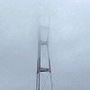 Sutro Tower in the fog.