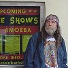 We walked on over to Haight Street. - Here is Bill at Amoeba Music.