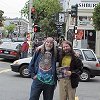 Bill and John Shepherd at Haight and Ashbury.