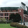 The east side of the ball park.