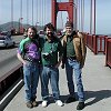 John S., John L., and Larry on the bridge.