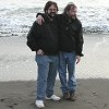 Two Michiganders bid farewell to the Pacific.