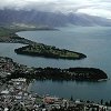 Looking down at Queenstown and Lake Wakatipu from the summit