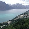 Looking southwest over Lake Wakatipu