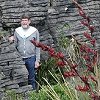 Larry next to the Pancake Rocks