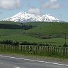 Mount Ruapehu, an active volcano