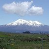 Another view of Mount Ruapehu with - Mount Ngauruhoe to the right