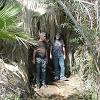 May 3 - Rick and Bill in a palm oasis in the desert.