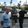 Outside a local restaurant - Michael Romero, Jack Eifer and Rick