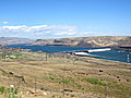 The John Day Dam as seen from Washington State Route 14.