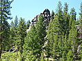 Some interesting rock formations.  Note the climbers at the top of the rocks.