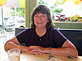 June 29: Sue Bursiel, Larry's sister, who we met in Traverse City, Michigan. - Here we're having brunch at the Omlette House.