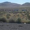 Crossing the Nevada desert heading for Las Vegas.