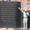 One of the monuments honoring the men who built Hoover Dam.