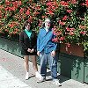 Sue and Bill find a wall of flowers - near Fisherman's Wharf - ------------ - Sue later discovered she had been heavily polinated!