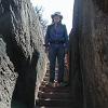 This stairway was at the beginning of the trail to the Needles.