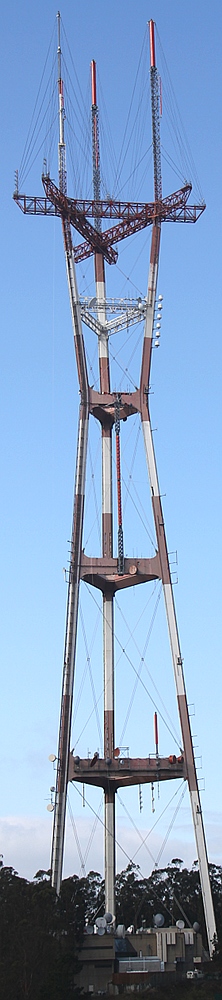 Sutro Tower - Home to major San Francisco stations
