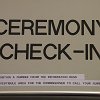 Time to check in for the ceremony!