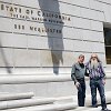 In front of the California Supreme Court building.