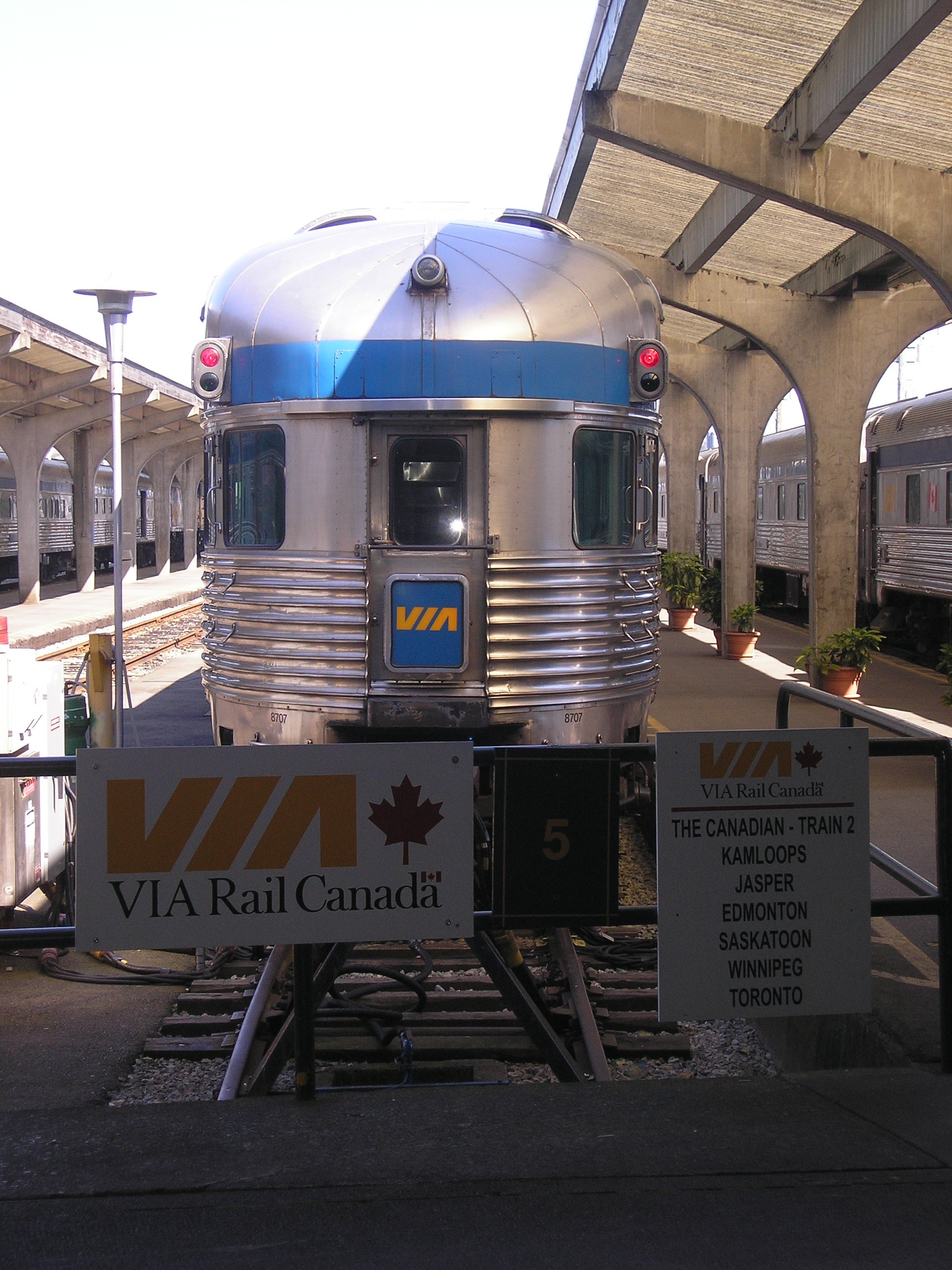 This is the first we see of our VIA Rail train, th...